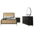 thumbnail image 1 of Arini 4-piece Queen Bedroom Set Black and Natural, 1 of 17