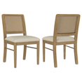 thumbnail image 1 of Arini Rattan Cane Dining Side Chair Sand Wash (Set of 2), 1 of 13