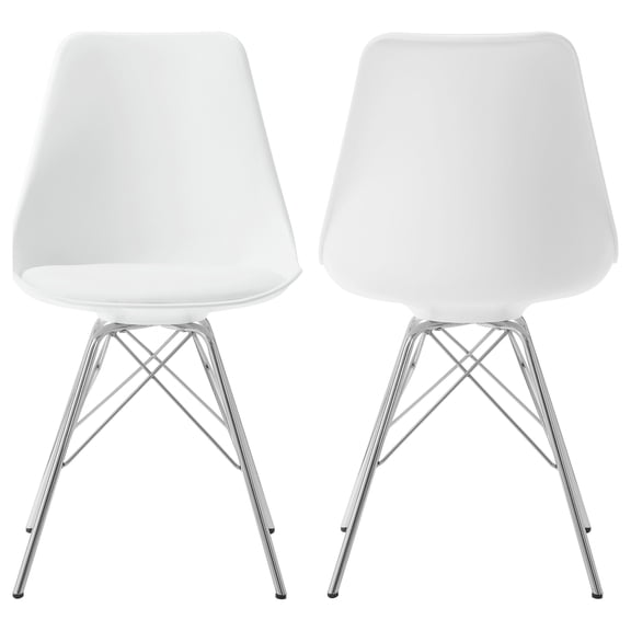 Juniper Polypropylene Dining Side Chair White (Set of 2)