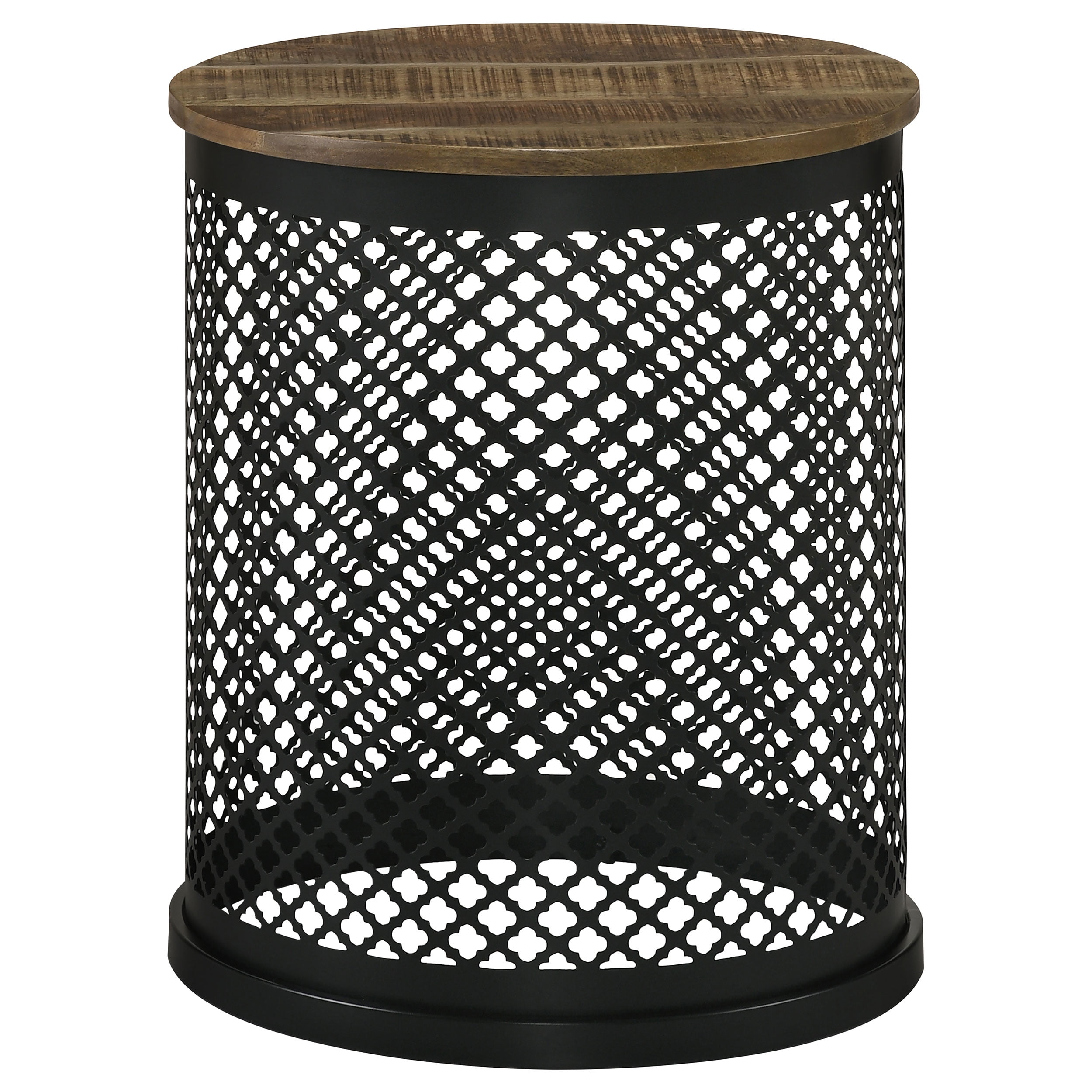 Coaster Aurora Natural and Black Roun...