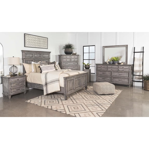 Avenue 4-piece Queen Panel Bedroom Set Grey