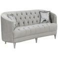 thumbnail image 1 of Avonlea Sloped Arm Tufted Loveseat Grey, 1 of 6