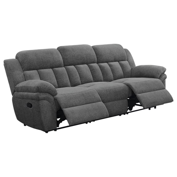 Bahrain Upholstered Motion Sofa Charcoal