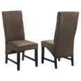 thumbnail image 1 of Barrand Upholstered Dining Side Chair Chocolate (Set of 2), 1 of 13