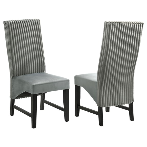 Barrand Upholstered Dining Side Chair Gray (Set of 2)