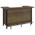 thumbnail image 1 of Bellemore Freestanding Home Bar Wine Cabinet Rustic Oak, 1 of 6