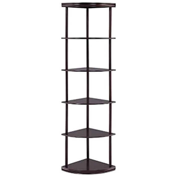 Coaster Bonwick 5-Shelf Corner Bookshelf, Cappuccino
