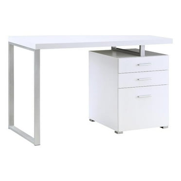 Brennan 3-drawer Office Desk White