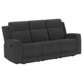thumbnail image 1 of Brentwood Upholstered Motion Reclining Sofa Dark Charcoal, 1 of 12