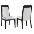 thumbnail image 1 of Brookmead Wood Dining Side Chair Ivory and Black (Set of 2), 1 of 14