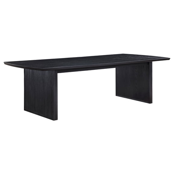 Coaster Brookmead 100-Inch Extension Leaf Dining Table, Black