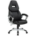 thumbnail image 1 of Bruce Adjustable Height Office Chair Black and Silver, 1 of 8