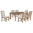 thumbnail image 1 of Bruner 7-piece 72-inch Rectangular Dining Set Natural Brown, 1 of 15