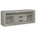thumbnail image 1 of Burke 2-drawer Engineered Wood 59-inch TV Stand Grey Driftwood, 1 of 10