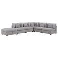 thumbnail image 1 of Cambria 6-piece Upholstered Modular Sectional Sofa Grey, 1 of 13