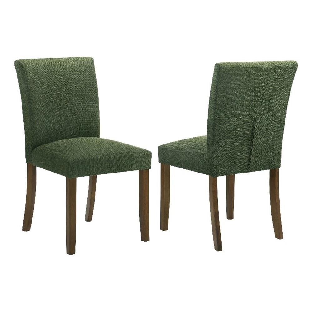 Cantley Green Upholstered Wood Side Chair Set