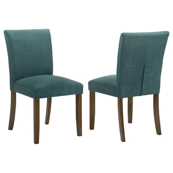 Coaster Paxton Upholstered Dining Side Chair, Teal Blue (Set of 2)