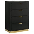 thumbnail image 1 of Caraway 4-drawer Bedroom Chest Black, 1 of 11