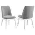 thumbnail image 1 of Carissa Upholstered Dining Side Chair Light Grey (Set of 2), 1 of 13