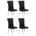 thumbnail image 1 of Betty Velvet Upholstered Dining Side Chair Black (Set of 4), 1 of 11