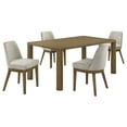 thumbnail image 1 of Castlewood 5-piece 71-inch Rectangular Dining Set Brown Oak, 1 of 15