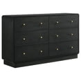 thumbnail image 1 of Cavelle 6-drawer Dresser Cabinet Black, 1 of 13