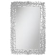 thumbnail image 1 of Cecily Rectangular Leaves Frame Wall Mirror Faux Crystal, 1 of 5
