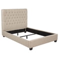 thumbnail image 1 of Chloe Upholstered Full Panel Bed Oatmeal, 1 of 9