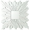 thumbnail image 1 of Coaster Brantley 40 x 40 Inch Square Sunburst Wall Mirror Silver, 1 of 2