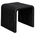 thumbnail image 1 of Cahya Square Woven Rattan End Table Black, 1 of 7
