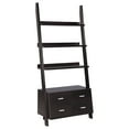 thumbnail image 1 of Colella 72-inch 5-shelf Storage Ladder Bookshelf Cappuccino, 1 of 5