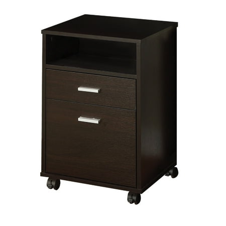 Coaster Company 2-Piece Desk Set with File Cabinet, Cappuccino