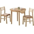 thumbnail image 1 of Coaster Company 3-Piece Breakfast Table Set, Natural, 1 of 19