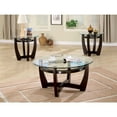 thumbnail image 1 of Coaster Company 3-Piece Occasional Table Set with Glass Tops, Cappuccino, 1 of 3