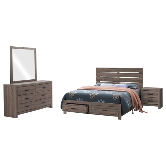Brantford 4-piece Queen Bedroom Set Barrel Oak