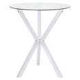 thumbnail image 1 of Denali Round 35-inch Glass Top Bistro Bar Table Chrome, 1 of 3