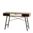 thumbnail image 1 of Coaster Company Edison Writing Laptop Desk with Storage and Metal Legs, Espresso/White/Black, 1 of 2