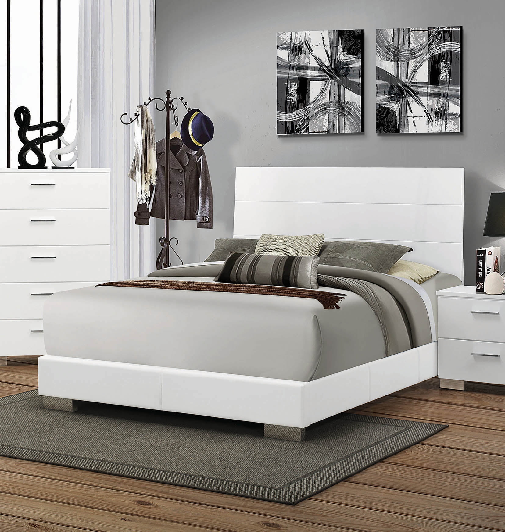 Coaster Company Felicity Collection Cal King Bed, Espresso