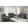 thumbnail image 1 of Coaster Company Stanford Collection Bluetooth Power Reclining Sofa with Remote Control, Charcoal, 1 of 7