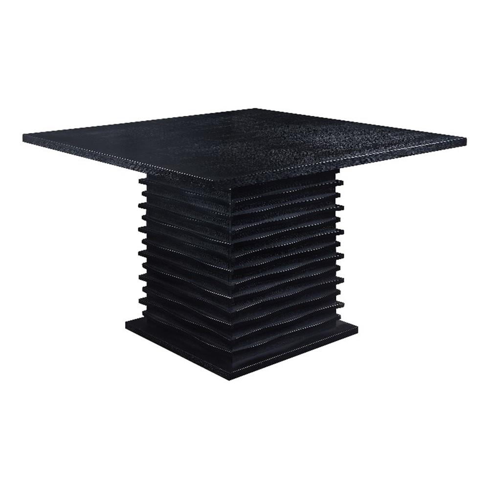 Stanton Modern Square Black Wood Counter-Height Dining Table
