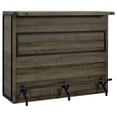 thumbnail image 1 of Joe 5-shelf Composite Wood Home Bar Wine Cabinet Aged Oak, 1 of 6