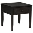 thumbnail image 1 of Concord 1-drawer Square End Table Distressed Java, 1 of 9