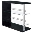 thumbnail image 1 of Prescott Rectangular Home Wine Table Black High Gloss, 1 of 9