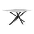 thumbnail image 1 of Paulita Rectangular Dining Table White and Gunmetal, 1 of 7