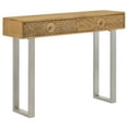 thumbnail image 1 of Draco 2-drawer Console Table Hand Carved Details Natural, 1 of 11