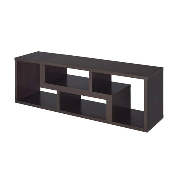 Velma Convertible TV Console and Bookcase Cappuccino
