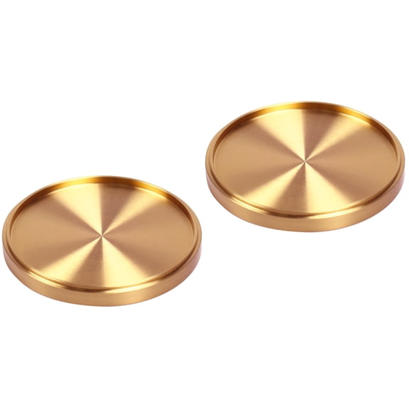 Coaster Copper Kitchen Accessories Set of 2 Zen Coasters Desktop Cup Pad Heat-resistant Mat