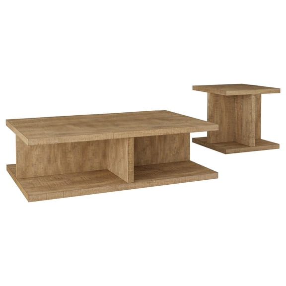 Cortona 2-piece Coffee and End Table Set Mango