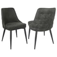 thumbnail image 1 of Cosmo Upholstered Dining Side Chair Grey (Set of 2), 1 of 11