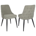 thumbnail image 1 of Cosmo Upholstered Dining Side Chair Light Grey (Set of 2), 1 of 12